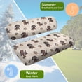 thumbnail image 5 of HUIACONG Dachshunds Universal Golf Cart Seat Cover Set for Outdoor Travel, Golf Cart Seat Covers Portable, 5 of 7