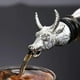 thumbnail image 3 of Decantadores de licor, vino, champán, vertedor, decantador, cabeza de animal, tapas de vino, selladores, camarero plateado, herramientas de cocina, accesorios de barra, 1 pieza, león, 3 of 5