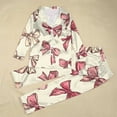 thumbnail image 2 of Valentine Day Womens Pajamas V Neck Printed Long Pants Sleepwear Sets Night Wear S-XXL, 2 of 5