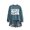 Blue, variant on Women's Overstimulated Moms Club Bubble Letter Crewneck Sweatshirt Oversized Mom Life Fall Winter Casual Layering Long Sleeve Pullover Top 1PC S-XXL Plus Size Friendly