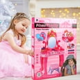 thumbnail image 5 of Flooyes Pretend Play Toys for Girls Toddlers, 13-key Piano Vanity Princess Toy Birthday Gift for Girl Kids Ages 3 4 5 6 Years., 5 of 6