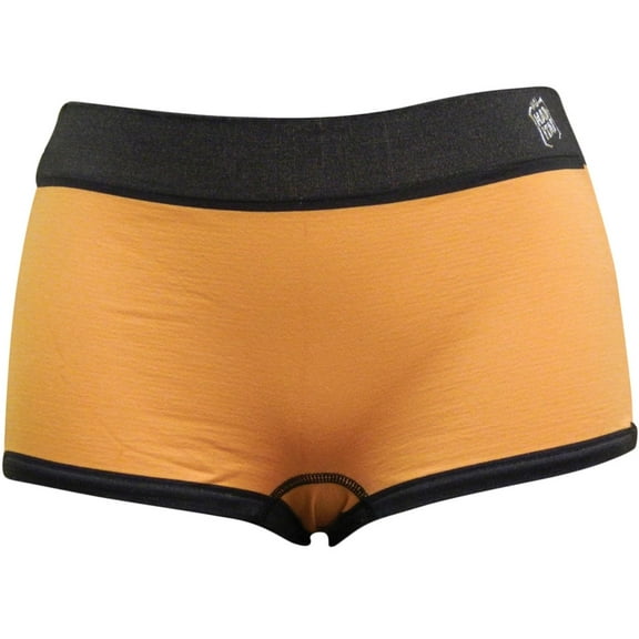 Wild Habitat Gold Leopard Plain Women's Boy Shorts - Small
