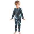 thumbnail image 6 of FORMRS Long Sleeve Top and Pants Pajama Set for Niños 2-Piece Sleepwear, Sizes 18M-8Y, Lightning Pattern, 6 of 6