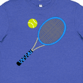 thumbnail image 4 of Inktastic Blue Tennis Racket and Ball Youth T-Shirt, 4 of 5