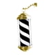thumbnail image 5 of Luz de poste de barbería, poste de barbería, tiras LED de luz clásicas, luz giratoria de barbería, señal abierta de peluquería para peluquería 40 y negro, 5 of 8
