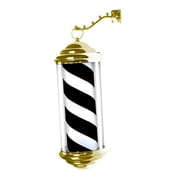 Stgfyxgs Barber Pole Light Barber Shop Pole LED LED Strips Light Classic,Barbershop Rotating Light,Hair Salon Open Sign for Hair Salon 40 black and white