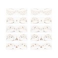 thumbnail image 1 of Unique Bargains 10 Pcs Fashion Temporary Tatto Bronzing Fake Tattoos Gold Tone, 1 of 5