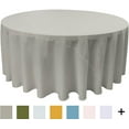 thumbnail image 6 of LA Linen Polyester Poplin Tablecloth 120-Inches Round, Gold, 6 of 7
