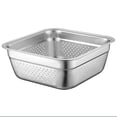 thumbnail image 1 of Filador de malla de acero inoxidable Lavado de arroz Colador Cesta de lavado de vegetales Cesta de drenaje de metal, 1 of 4