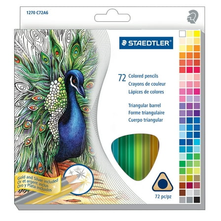 STAEDTLER Triangular Barrel Colored Pencil (72 Count)
