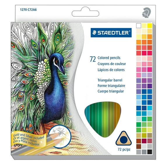 STAEDTLER Triangular Barrel Colored Pencil (72 Count)
