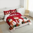 thumbnail image 3 of Castle Fairy Xmas Snowman 2Pcs Bedding Comforter Set for Teens Girls Boys,Merry Christmas Twin Comforter Sets,Happy New Year Breathable Bedding Set,Super Cozy Room Decor, 3 of 8
