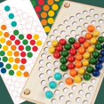 thumbnail image 4 of Juegos De Cuentas Con Clip De Madera, Juegos De Mesa Con Cuentas De Arcoíris, Juguetes De Entrenamiento De Pensamiento Lógico, Juguetes Educativos Para Edades Tempranas Para Niños Eigraketly BA001056-00, 4 of 6