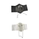 thumbnail image 1 of Lady Corset Etiqueta engomada de diseño cadena atada cintura para vestido de (negro + blanco) Soledad Cinturón de cintura ancha de las mujeres, 1 of 10