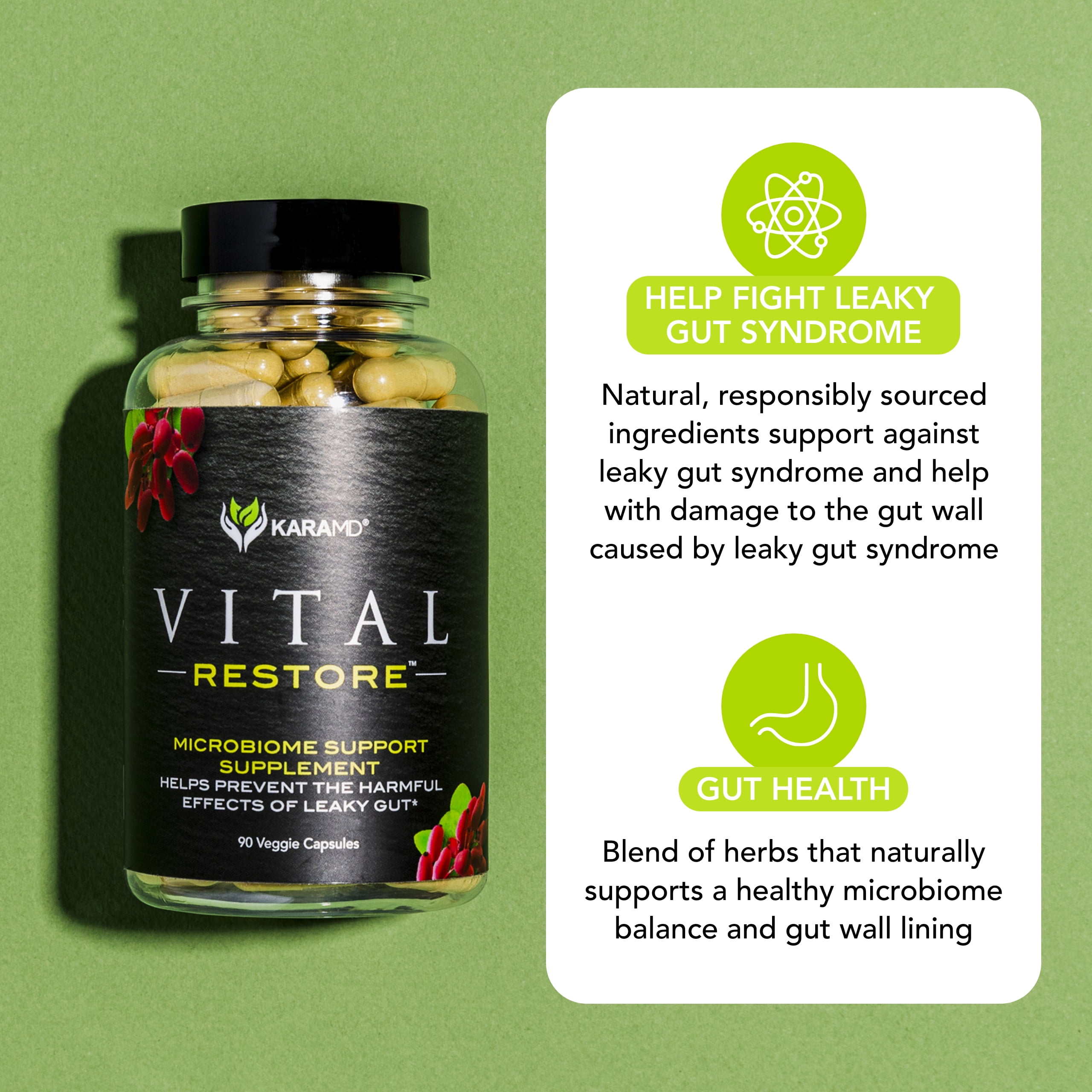 Buy KaraMD Vital Restore Supplement for Leaky Gut, Colon Health
