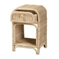 thumbnail image 2 of Baxton Studio Magni Modern Bohemian Natural Brown Rattan 1-Drawer Nightstand, 2 of 10
