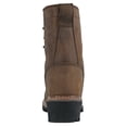 thumbnail image 3 of HOSS Men’s Composite Toe Waterproof Logger Work Boot Slip Resistant EH PR Cross Cut Kiltie 8" Brown, 3 of 7
