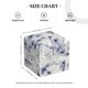 thumbnail image 4 of Balery Indigo Tie Dye Porta Pañuelos de Cuero con Estampado – Funda Moderna Cuadrada para Caja de Pañuelos, Dispensador 5x5x5'', 4 of 7