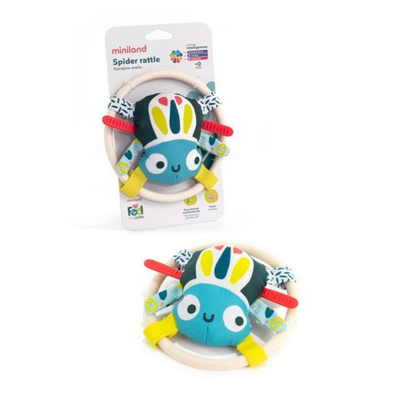 Miniland Educational MLE97321 Feel to Learn - Spider Rattle