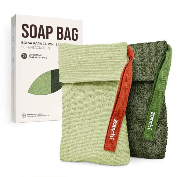Bolsas Ahorradoras de Jabón ZOMCHI Pack de 2 - Verde Oliva