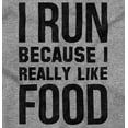 thumbnail image 2 of I Run Because I Like Food Cardio Joke Plus Size Crewneck Graphic Tee Shirt Brisco Brands 4X, 2 of 5