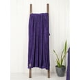 thumbnail image 3 of American Soft Linen Fleece Blanket Throw Size 50x60 - Cozy, Durable & Lightweight for Bed, Couch, and All-Season Comfort, Purple, 3 of 7