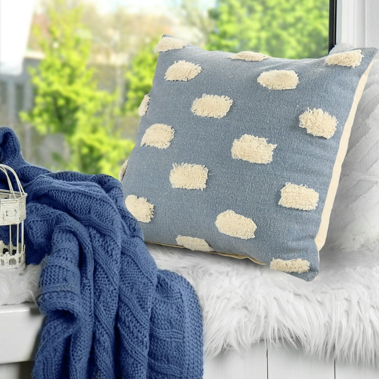 Modern blue throw discount pillows