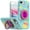 Pineapple, variant on For iPhone 8 Plus/7 Plus Metal Diamond CD Pattern Design Matte Finished Hybrid with Rotational Ring [Car Mount Friendly] Case - Pineapple