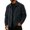 Navy, variant on Zimjoy Corduroy Jacket for Men Button Down Vintage Long Sleeve Shacket Lightweight Relaxed Fit Western Jackets for Casual Fall Winter Beige L