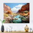thumbnail image 2 of Designart "Scenic Splendor of Nevada s Canyons III" Landscapes Metal Art Print, 2 of 5