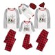 thumbnail image 1 of Pijamas familiares a juego de Navidad, conjunto de pijamas de tres Gnomies, pantalones a cuadros de Cristo, 1 of 3
