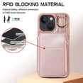 thumbnail image 2 of MesaSe 15/15Plus/15Pro/15PM Leather Case  Phone Protector Case Hanging Cord Multi Card Bag Convenient Payment Phone Case, 2 of 7