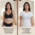 thumbnail image 5 of Women's Jelly Push Up Bra, Seamless Wireless Bra, Comfortable Full Coverage Wirefree T-Shirt Bra Qeldulk, 5 of 9