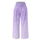 thumbnail image 4 of Puntoco Pantalones Rectos De Cintura Alta Con Bolsillo Y Cintura Elástica, Estampados, Sueltos, Informales, No Posicionados, Para Mujer, Color Morado M, 4 of 5
