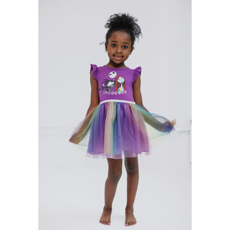 Disney Nightmare Before Christmas Jack Skellington Sally Tulle Dress  Toddler to Big Kid - Walmart.com