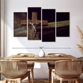 thumbnail image 3 of Elephant Stock Cross Of Forgiveness Wall Art - Horizontal Multi Panel Canvas - Living Room Wall Decor - Religion And Spirituality Multi Panel - Brown And Yellow Decor - 68" x 42", 3 of 8
