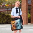 thumbnail image 7 of Zipper Binder Football Sparks Water Splash 1.5 Inch Binder Folder Bag with Shoulder Strap and Handle, 7 of 7