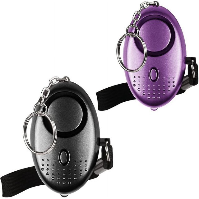 Alarma de emergencia personal paquete de 2 Alarma de seguridad Scream Safesound Linterna LED 130 dB