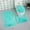 Light Blue, variant on ERDOUY 3 Piece Grey Bathroom Rugs Set 50*80cm, Soft Silk-Fleece Polyester Bath Mats for Floor Protection & Comfort