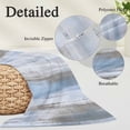 thumbnail image 3 of Blue Brown Ombre Body Pillow Cover 20 x 60 Inch Decorative Pillow Cover Modern Abstract Art Oil Painting Lumbar Pillowcase Seasonal Rectangle Cushion Case for Couch Sofa Bed Living Room, 3 of 9