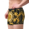 thumbnail image 5 of Novelty Baroque Floral Pattern Boxers Shorts Panties Men's Underpants Stretch European Rococo Style Briefs Underwear, 5 of 7
