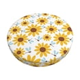 thumbnail image 1 of Disketp Sunflowers Funda Redonda para Taburete, Funda de Cojín para Silla de Bar Suave y Elástica-14 inch, 1 of 7