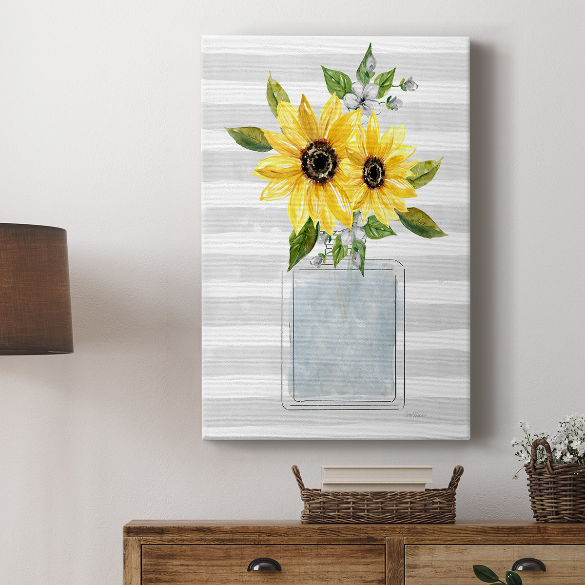 Sunflower Perfume I Premium Gallery Wrapped Canvas - Ready to Hang