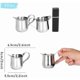 thumbnail image 2 of 2Pcs 60ml Stainless Steel Milk Jug Mini Pitchers of Beautiful Milk Jug for Creating Barista Cappuccino Espresso Cream Sauce Coffee (60ml), 2 of 5