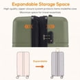 thumbnail image 2 of Aidoly 24 inch Carry-on Luggage, Expandable Lightweight Suitcase with TSA Lock, Hard Shell Luggage for Adult,Green, 2 of 7