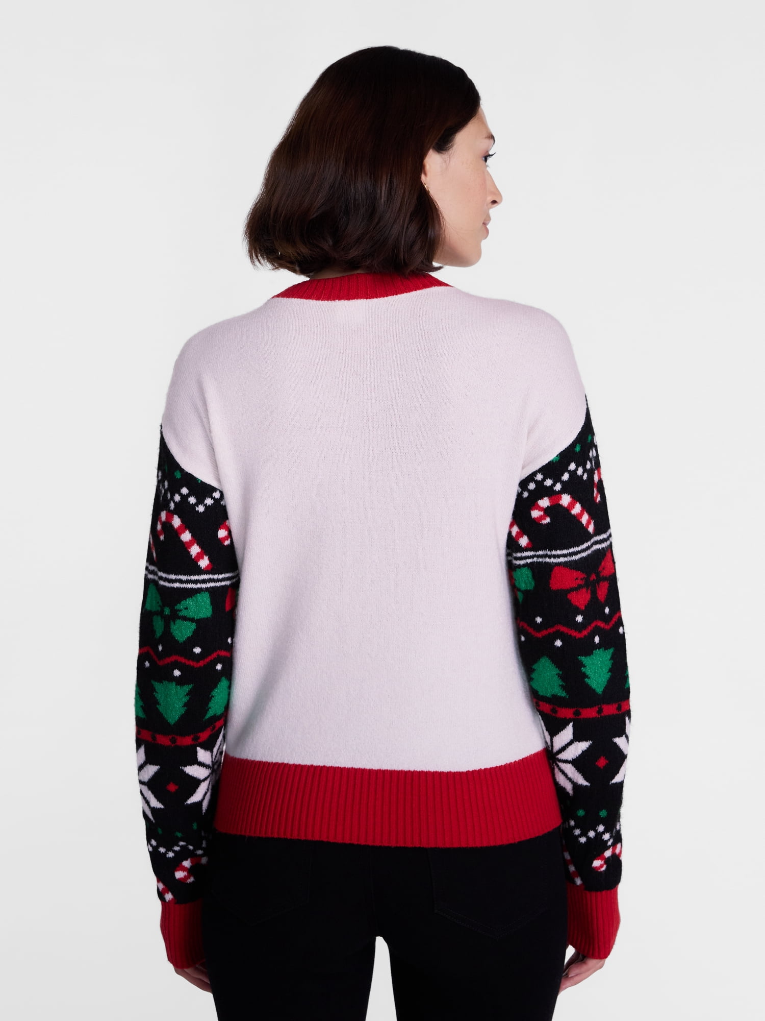 Holiday Time Women's and Women's Plus Christmas Sweater, Midweight, Sizes XXS-4X