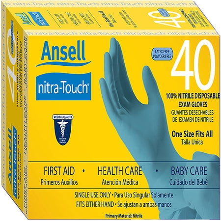 Ansell Healthcare Ansell Nitra Touch 40 Ct Gloves