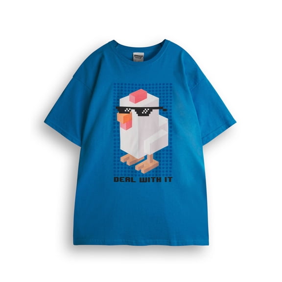 Crossy Road Characters Boys Blue Short Sleeved T-Shirt | 5-6 Years | Made by Vanilla Underground
