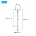 thumbnail image 2 of 3" Lx0.2" Dia 316 Stainless Steel Quick Release Pin Usable Length 2.63" Bimini Top Pin 4 Pack, 2 of 5