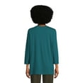 thumbnail image 2 of Lands' End Women's Petite 3/4 Sleeve Supima Cotton Crewneck Tunic, 2 of 3